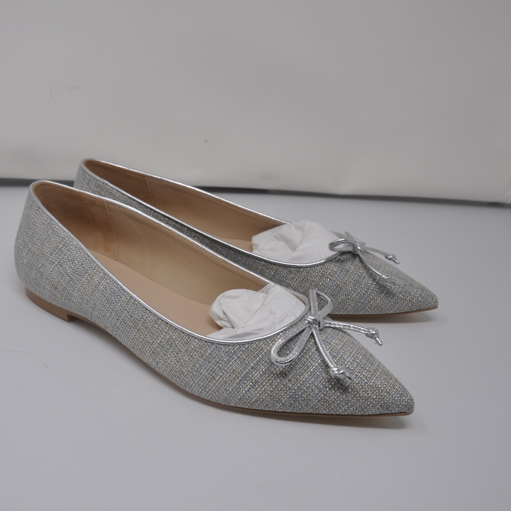 Stuart Weitzman Gabby Bow Pointed Toe Flat US size 9.5B